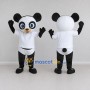 Custom Black and White Panda in Sportswear Mascot Costume Adult Full Body Suit for Sports Events