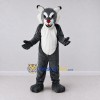 Custom Dark Gray and White Cat Mascot Costume Adult Full Body Suit for School Events Custom Dark Gray and White Cat Mascot Costume Adult Full Body Suit for School Events