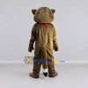Custom Brown and White Raccoon Mascot Costume Adult Full Body Suit for School Events Custom Brown and White Raccoon Mascot Costume Adult Full Body Suit for School Events
