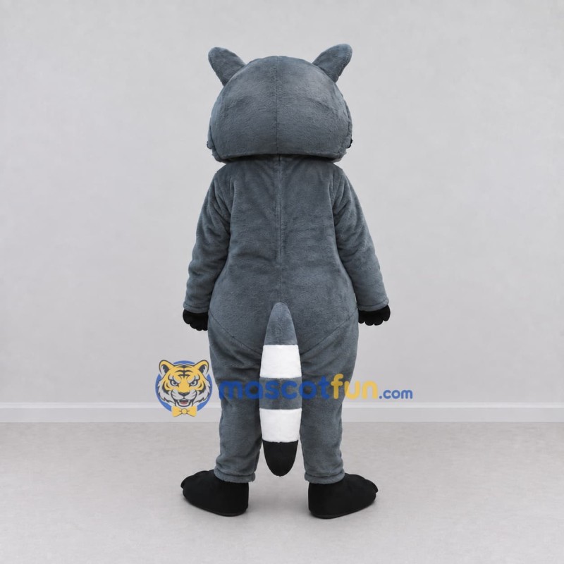 Custom Blue Gray and White Raccoon Mascot Costume Adult Full Body Suit for School Events Custom Blue Gray and White Raccoon Mascot Costume Adult Full Body Suit for School Events