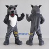 Custom Gray and White Wolf Mascot Costume Adult Full Body Suit for School Events Custom Gray and White Wolf Mascot Costume Adult Full Body Suit for School Events