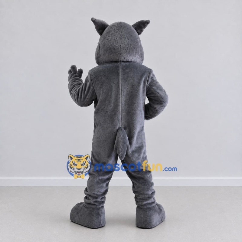 Custom Gray and White Wolf Mascot Costume Adult Full Body Suit for School Events Custom Gray and White Wolf Mascot Costume Adult Full Body Suit for School Events