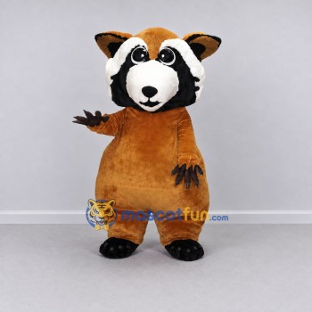Custom Orange Brown and White Red Panda Character Mascot Costume Adult Full Body Suit for Wildlife Events