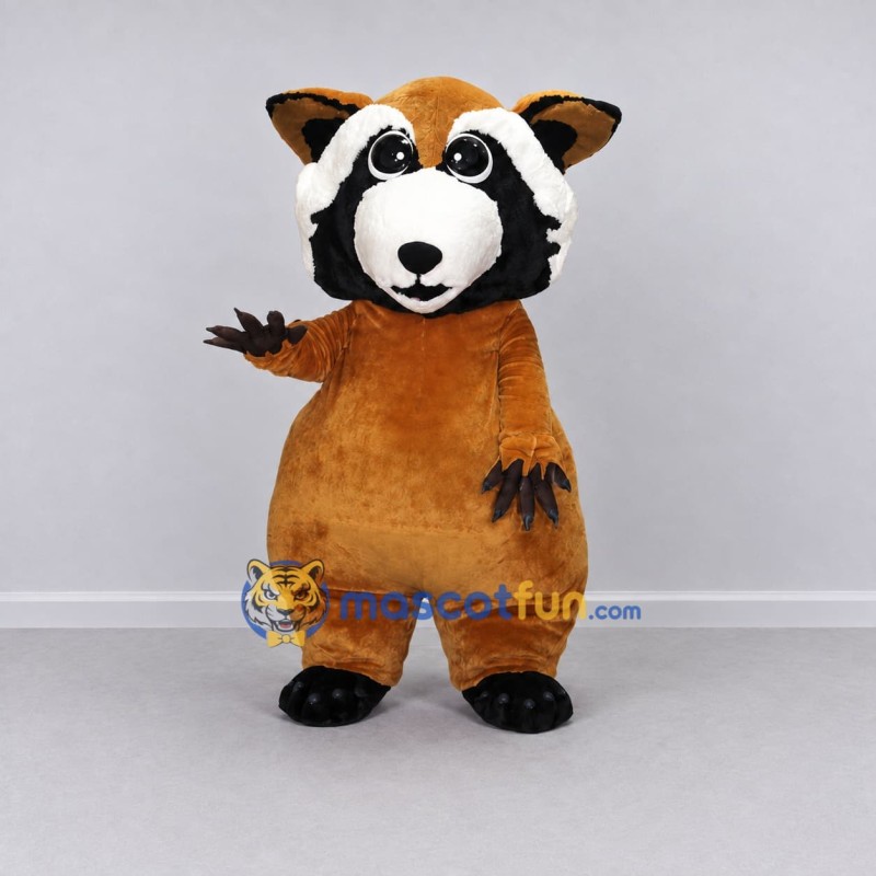 Custom Orange Brown and White Red Panda Character Mascot Costume Adult Full Body Suit for Wildlife Events Custom Orange Brown and White Red Panda Character Mascot Costume Adult Full Body Suit for Wildlife Events