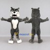 Custom Gray and White Bulldog Mascot Costume Adult Full Body Suit for Sports Events Custom Gray and White Bulldog Mascot Costume Adult Full Body Suit for Sports Events