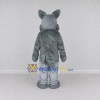 Custom Gray and White Wolf Mascot Costume Adult Full Body Suit for School Events Custom Gray and White Wolf Mascot Costume Adult Full Body Suit for School Events