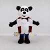 Custom Black White and Burgundy Panda with Cape Mascot Costume Adult Full Body Suit for Theme Parties Custom Black White and Burgundy Panda with Cape Mascot Costume Adult Full Body Suit for Theme Parties