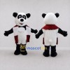 Custom Black White and Burgundy Panda with Cape Mascot Costume Adult Full Body Suit for Theme Parties Custom Black White and Burgundy Panda with Cape Mascot Costume Adult Full Body Suit for Theme Parties