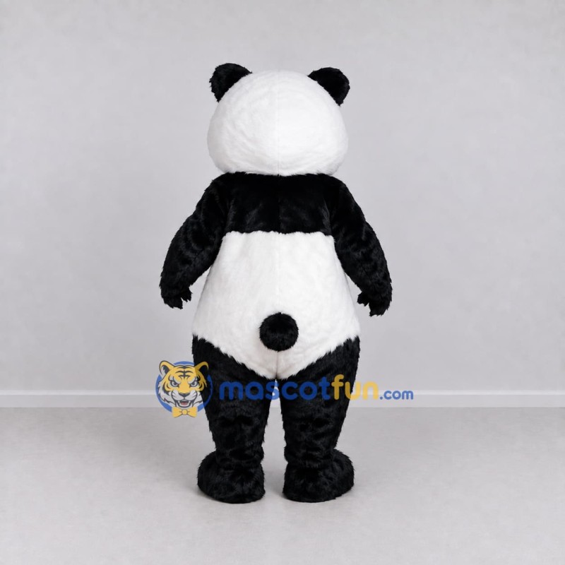 Custom Black and White Panda Mascot Costume Adult Full Body Suit for School Events Custom Black and White Panda Mascot Costume Adult Full Body Suit for School Events