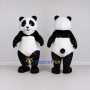 Custom Black and White Panda Mascot Costume Adult Full Body Suit for School Events