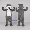 Custom Gray and White Wolf Mascot Costume Adult Full Body Suit for School Events Custom Gray and White Wolf Mascot Costume Adult Full Body Suit for School Events