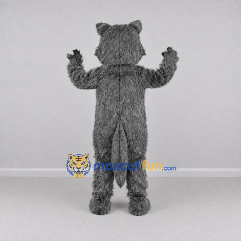 Custom Gray and White Wolf Mascot Costume Adult Full Body Suit for School Events Custom Gray and White Wolf Mascot Costume Adult Full Body Suit for School Events