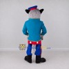 Custom Gray Blue and Red Wolf in Tailcoat Mascot Costume Adult Full Body Suit for Theme Parties Custom Gray Blue and Red Wolf in Tailcoat Mascot Costume Adult Full Body Suit for Theme Parties