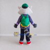 Custom Gray and Green Raccoon with Backpack Mascot Costume Adult Full Body Suit for School Events Custom Gray and Green Raccoon with Backpack Mascot Costume Adult Full Body Suit for School Events