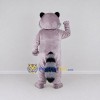 Custom Gray Purple and White Raccoon Mascot Costume Adult Full Body Suit for Wildlife Events Custom Gray Purple and White Raccoon Mascot Costume Adult Full Body Suit for Wildlife Events