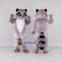 Custom Gray Purple and White Raccoon Mascot Costume Adult Full Body Suit for Wildlife Events