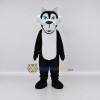 Custom Black and White Wolf Mascot Costume Adult Full Body Suit for School Events Custom Black and White Wolf Mascot Costume Adult Full Body Suit for School Events