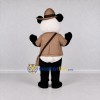 Custom Black White and Tan Panda Explorer Mascot Costume Adult Full Body Suit for Outdoor Events