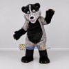 Custom Gray and Black Animal Character Mascot Costume Adult Full Body Suit for School Events
