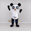 Custom Black and White Panda in Sportswear Mascot Costume Adult Full Body Suit for Sports Events Custom Black and White Panda in Sportswear Mascot Costume Adult Full Body Suit for Sports Events