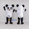 Custom Black and White Panda in Sportswear Mascot Costume Adult Full Body Suit for Sports Events Custom Black and White Panda in Sportswear Mascot Costume Adult Full Body Suit for Sports Events