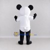 Custom Black and White Panda in Sportswear Mascot Costume Adult Full Body Suit for Sports Events Custom Black and White Panda in Sportswear Mascot Costume Adult Full Body Suit for Sports Events