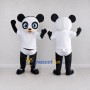 Custom Black and White Panda in Sportswear Mascot Costume Adult Full Body Suit for Sports Events