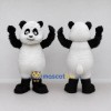 Custom Black and White Panda Mascot Costume Adult Full Body Suit for School Events Custom Black and White Panda Mascot Costume Adult Full Body Suit for School Events