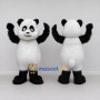 Custom Black and White Panda Mascot Costume Adult Full Body Suit for School Events