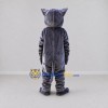 Custom Gray Purple and White Cat Mascot Costume Adult Full Body Suit for School Events Custom Gray Purple and White Cat Mascot Costume Adult Full Body Suit for School Events