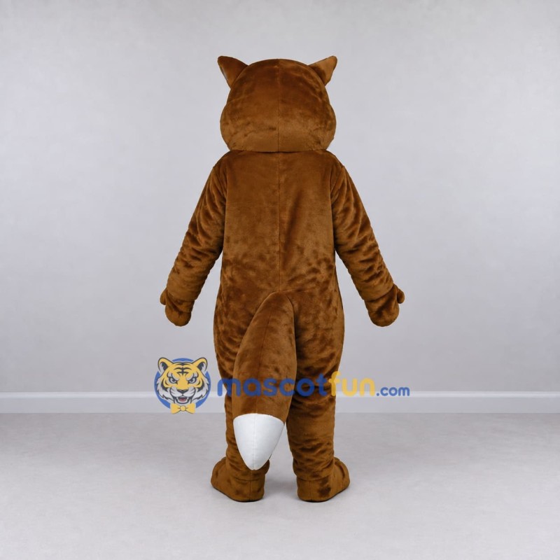Custom Orange Brown and White Fox Mascot Costume Adult Full Body Suit for School Events Custom Orange Brown and White Fox Mascot Costume Adult Full Body Suit for School Events