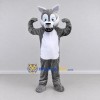 Custom Gray and White Wolf Mascot Costume Adult Full Body Suit for School Events Custom Gray and White Wolf Mascot Costume Adult Full Body Suit for School Events