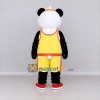 Custom Black White and Yellow Panda in Basketball Uniform Mascot Costume Adult Full Body Suit for Sports Events Custom Black White and Yellow Panda in Basketball Uniform Mascot Costume Adult Full Body Suit for Sports Events