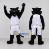Custom Black and White Panther in Basketball Uniform Mascot Costume Adult Full Body Suit for Sports Events Custom Black and White Panther in Basketball Uniform Mascot Costume Adult Full Body Suit for Sports Events
