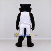 Custom Black and White Panther in Basketball Uniform Mascot Costume Adult Full Body Suit for Sports Events Custom Black and White Panther in Basketball Uniform Mascot Costume Adult Full Body Suit for Sports Events