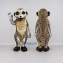 Custom Tan and Brown Meerkat Mascot Costume Adult Full Body Suit for Wildlife Events