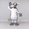 Custom Gray and White Ring Tailed Lemur Mascot Costume Adult Full Body Suit for Wildlife Events