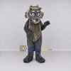 Custom Gray and Brown Wolf Character Mascot Costume Adult Full Body Suit for Theme Parties Custom Gray and Brown Wolf Character Mascot Costume Adult Full Body Suit for Theme Parties