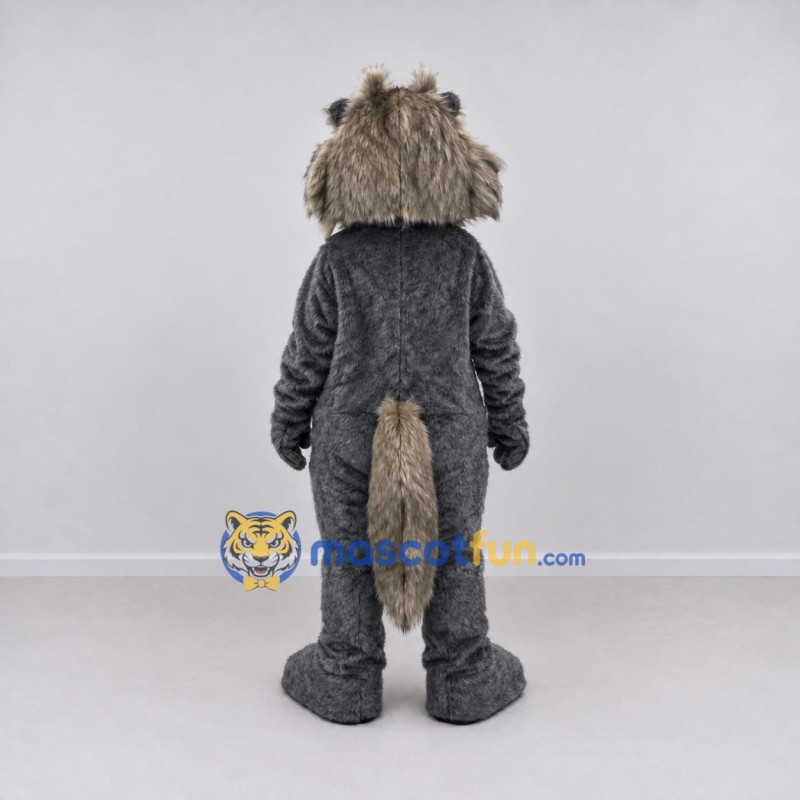 Custom Gray and Brown Wolf Character Mascot Costume Adult Full Body Suit for Theme Parties Custom Gray and Brown Wolf Character Mascot Costume Adult Full Body Suit for Theme Parties