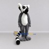 Custom Gray and White Ring Tailed Lemur Mascot Costume Adult Full Body Suit for Wildlife Events