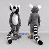Custom Gray and White Ring Tailed Lemur Mascot Costume Adult Full Body Suit for Wildlife Events