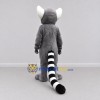 Custom Gray and White Ring Tailed Lemur Mascot Costume Adult Full Body Suit for Wildlife Events