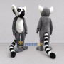 Custom Gray and White Ring Tailed Lemur Mascot Costume Adult Full Body Suit for Wildlife Events