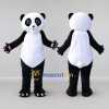 Custom Black and White Panda Mascot Costume Adult Full Body Suit for School Events Custom Black and White Panda Mascot Costume Adult Full Body Suit for School Events