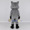 Custom Gray and White Raccoon Character Mascot Costume Adult Full Body Suit for School Events
