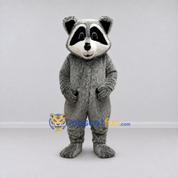 Custom Gray and White Raccoon Mascot Costume Adult Full Body Suit for Wildlife Events Custom Gray and White Raccoon Mascot Costume Adult Full Body Suit for Wildlife Events