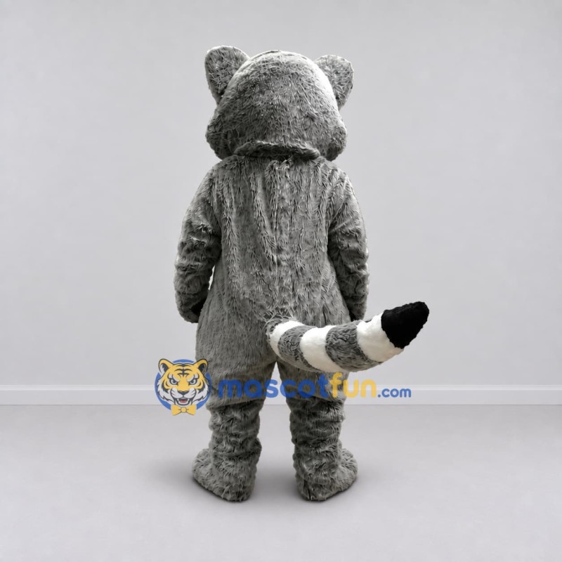 Custom Gray and White Raccoon Mascot Costume Adult Full Body Suit for Wildlife Events Custom Gray and White Raccoon Mascot Costume Adult Full Body Suit for Wildlife Events