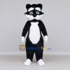 Custom Black and White Cat Mascot Costume Adult Full Body Suit for School Events Custom Black and White Cat Mascot Costume Adult Full Body Suit for School Events