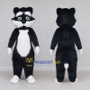 Custom Black and White Cat Mascot Costume Adult Full Body Suit for School Events Custom Black and White Cat Mascot Costume Adult Full Body Suit for School Events