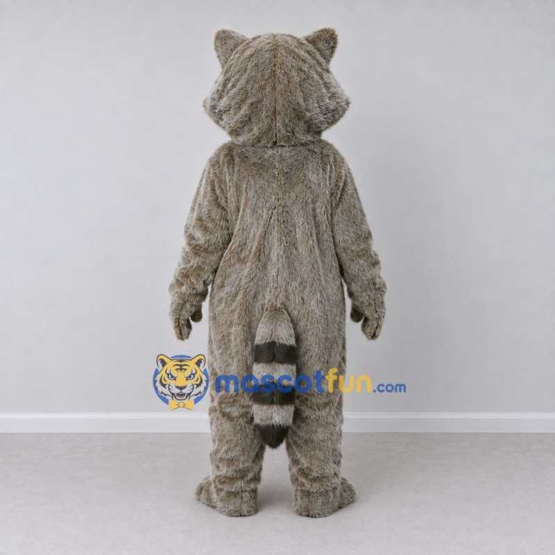 Custom Gray Brown Raccoon Mascot Costume Adult Full Body Suit for Wildlife Events Custom Gray Brown Raccoon Mascot Costume Adult Full Body Suit for Wildlife Events
